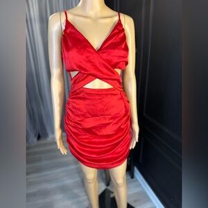 Wild fable Red Cut-Out Dress